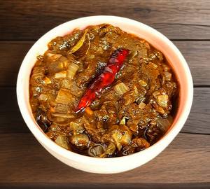 Gongura dry prawns curry