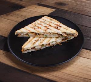 Veg cheese paneer bhujiya sandwihc