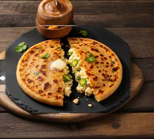 2 Paneer Bhurji Paratha