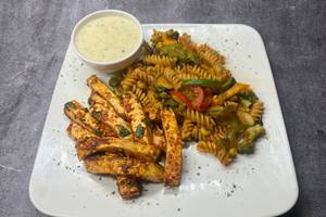 PURE VEG Cottage Cheese [ Paneer ] Steak & Pasta