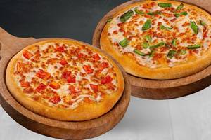Capsicum Pizza + Tomato Pizza