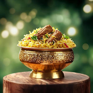 Zafrani Chicken Biryani With Dessert