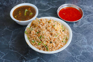 Chicken Mirchi Rice With Gravy