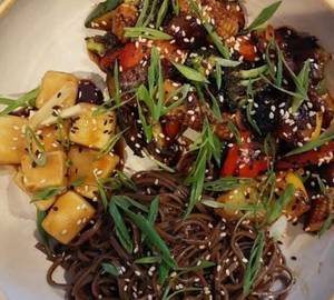 Teriyaki Tofu With Soba Noodles