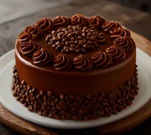 Rich chocolate truffle cake