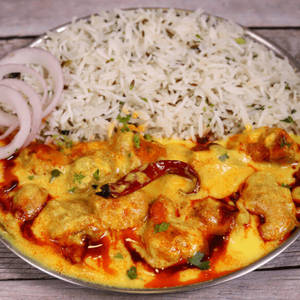 Kadhi Pakora Rice