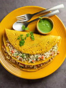 Moong Dal chilla (Paneer Stuffing )