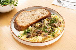 Mushroom Truffle Scrambled Eggs