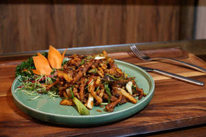 Crispy Shitake Mushroom With Bamboo Shoot