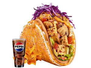 OG Double Stacker Taco(Paneer Mushroom)+Pepsi+Nacho