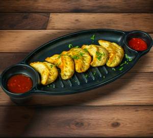 Fried veg momos [5 pieces]