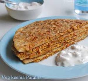 Veg Keema Parotta