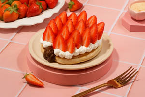 Strawberry & Nutella Filled Pancake