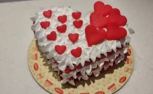 Red Velvet Heart Shape