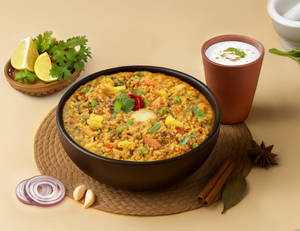 Mix Veg Moong Khichdi Bowl + Chaas