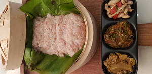 Naga Sticky Rice Wrapped In Banana Leaf