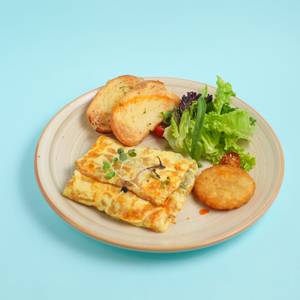 Spring Veggie Omelette With Ricotta Cheese