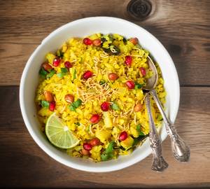 Indori Poha With Curd