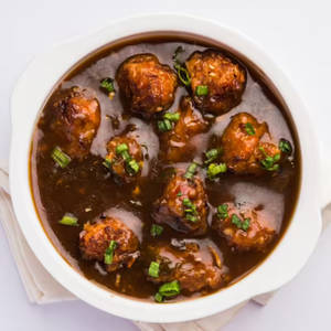 Chicken manchurian with gravy