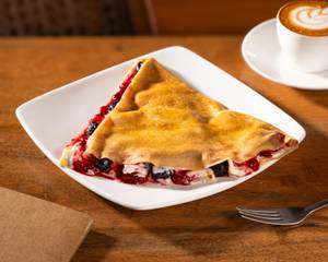 Mixed Berries, Sugar, Mascarpone Cream Crepe