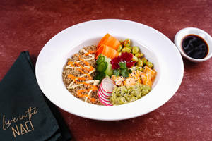 Edamame & Tofu-guac Quinoa Poke