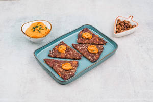 Bajra Bites with Kala Chana Hummus