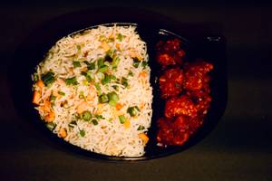 Veg Fried Rice Gobi Manchurian