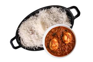 Idiyappam [2 Pieces] With Egg Roast