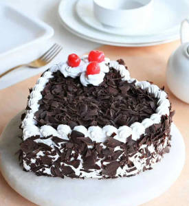 Eggless black forest cool cake
