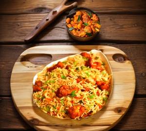 Gobhi Fried Rice [Gobi 65 ]4Pic Min Pepsi