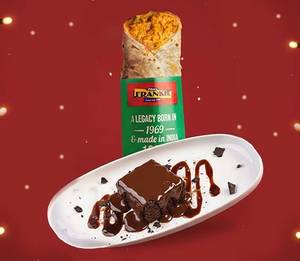 Frankie - Veg Chipotle Roll + Brownie