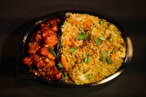 veg biriyani gobi manchurian