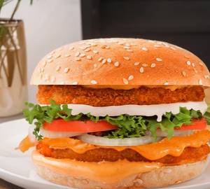 Double Aloo Tikki Burger