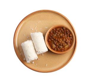 Puttu [2 Pieces] With Kadala Curry
