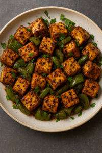 Black Pepper Paneer Dry