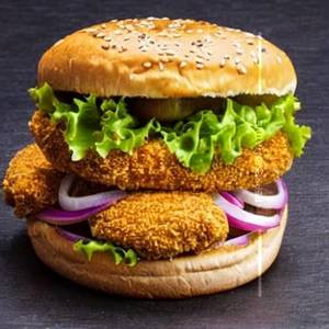 CHICKEN BULLSEYE BURGER 