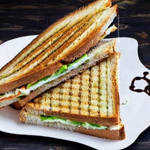 Gulkand cheese sandwich