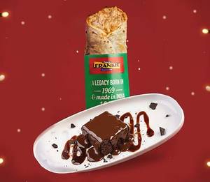 Frankie - Veg Cheesy Jalapeno Roll + Brownie