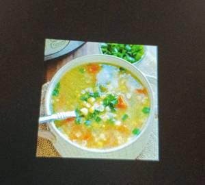 Sweet corn soup