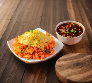 Chicken Schezwan Triple Fry Rice