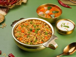 Millet Pulao With Kadai Veg.