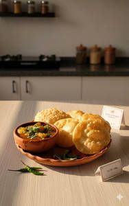 Puja Special Veg Bengali Luchi & Aloodom (5pcs)