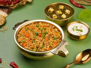 Millet Pulao With Palak Paneer