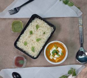 Jeera Rice With Matar Paneer