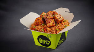 Triple Schezwan Noodles With Spicy Fried Paneer (little Box)