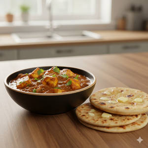 Paneer do Pyaza with 2 Butter Roti