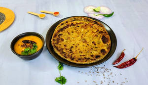 Aloo Methi Paratha Dal Tadka Meal