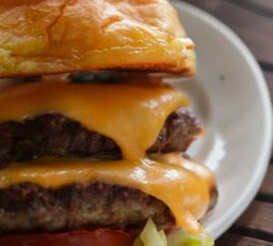 Double Cheese Double Tikki Burger