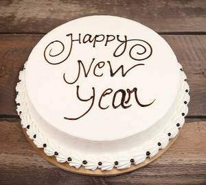 Vanilla Happy New Year Cake  250 Gms