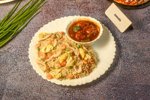 Mix Fried Rice + Chilly Chicken (3 Pieces)